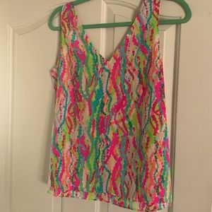 NWT Lilly Pulitzer dripping in jewels silk tank